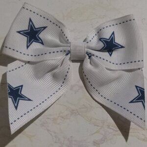 NEW Dallas Cowboys NFL Grace Collection 2 Tone Bow Hair Clip